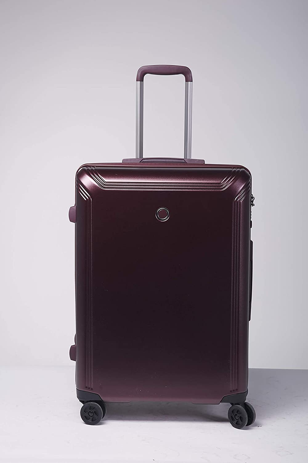 Echolac Civil X-Large Burgandy Hard Sided Check-In Suitcase Trolley 78cm(PC162) Echolac New